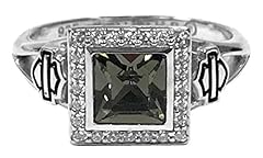 Used, Harley-Davidson Women's Ring, Black Ice Crystal Outline for sale  Delivered anywhere in USA 