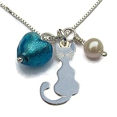 Charm necklace aqua for sale  Delivered anywhere in UK