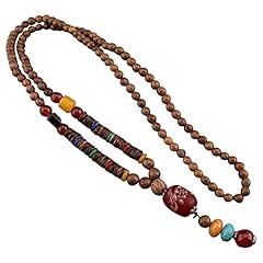 Wooden beaded necklaces for sale  Delivered anywhere in UK