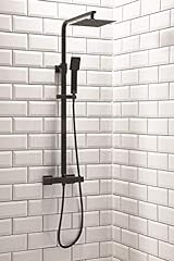 Black square thermostatic for sale  Delivered anywhere in UK