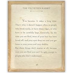 Velveteen rabbit quote for sale  Delivered anywhere in USA 