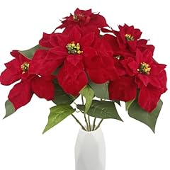 Faicoia artificial poinsettia for sale  Delivered anywhere in USA 