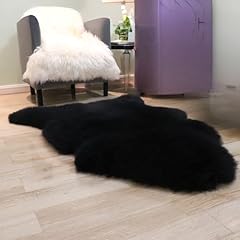 Woolous black sheepskin for sale  Delivered anywhere in USA 