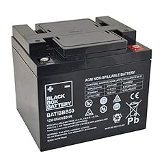 12v 50ah black for sale  Delivered anywhere in UK