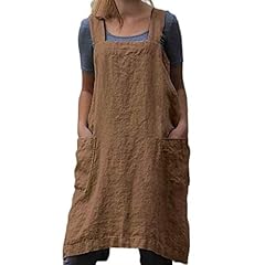 Cotton linen apron for sale  Delivered anywhere in UK