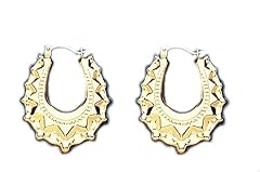 Gold creole hoop for sale  Delivered anywhere in UK