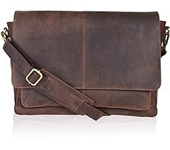 Leather messenger bag for sale  Delivered anywhere in USA 