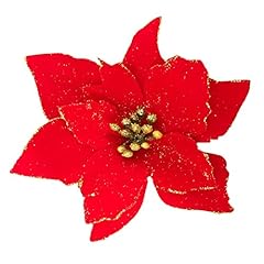 Christmas glitter poinsettia for sale  Delivered anywhere in USA 