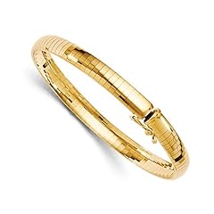 14k Yellow Gold 6mm Domed 7in. Omega Bracelet 7" for sale  Delivered anywhere in USA 