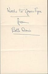 Bette davis inscribed for sale  Delivered anywhere in USA 