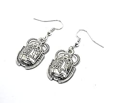 Scarab beetle earrings for sale  Delivered anywhere in UK
