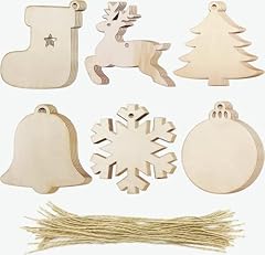 Wooden christmas ornaments for sale  Delivered anywhere in UK
