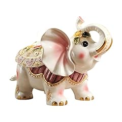 AVLUZ Tissue Box Cover, Hand Painted Ceramic Napkin Organizer, Cute Elephant Shape Pumping Paper Holder, Decorative Ornament for Home Living Room Thanksgiving Christmas for sale  Delivered anywhere in Canada