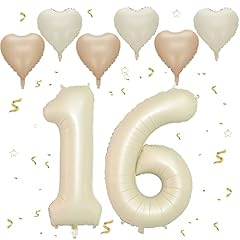 Number balloons cream for sale  Delivered anywhere in UK