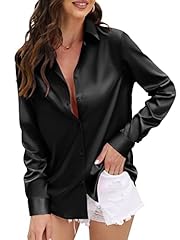 Black button shirt for sale  Delivered anywhere in USA 