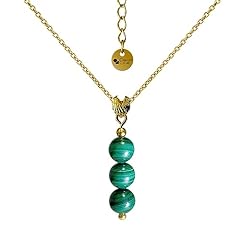 Natural malachite necklace for sale  Delivered anywhere in USA 