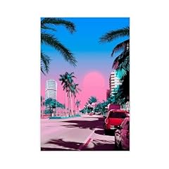 Poster tela miami usato  Spedito ovunque in Italia 
