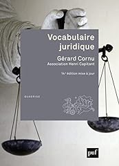 Vocabulaire juridique association d'occasion  Livré partout en France