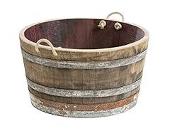 Half wooden barrel for sale  Delivered anywhere in UK