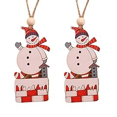 2pcs christmas wooden for sale  Delivered anywhere in UK