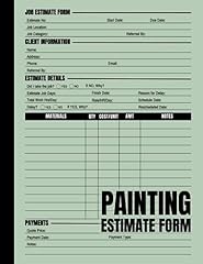 Painting estimate form for sale  Delivered anywhere in USA 