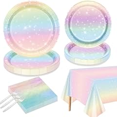 Pastel rainbow party for sale  Delivered anywhere in USA 