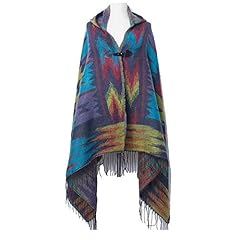 Poncho cappuccio donna usato  Spedito ovunque in Italia 