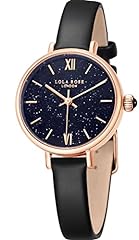 Lola Rose Women's Blue Sandstone Watch with Black Leather for sale  Delivered anywhere in UK