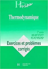 Thermodynamique exercices ann� d'occasion  Livré partout en France