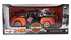 Used, Maisto 1:24 W/B Harley Davidson 1948 Ford F1 Pick UP & FLH Duo Glide 1958 for sale  Delivered anywhere in USA 