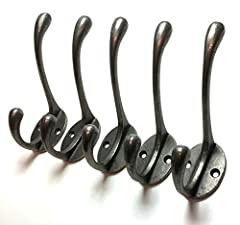 cast iron coat hooks for sale  Delivered anywhere in Ireland