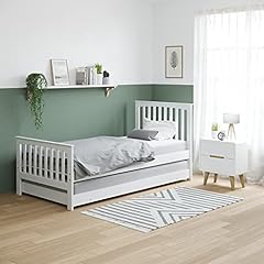 Oxford Single Guest Bed in Pure White - Trundle Bed for sale  Delivered anywhere in UK