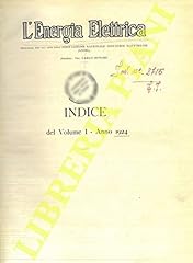 Energia elettrica. 1924. usato  Spedito ovunque in Italia 