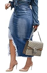 Blue midi jean for sale  Delivered anywhere in USA 