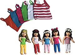 Assorted doll shirts for sale  Delivered anywhere in USA 