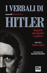 Verbali hitler. rapporti usato  Spedito ovunque in Italia 