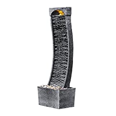 Teamson Home Garden Water Feature, Large Outdoor Curved for sale  Delivered anywhere in UK