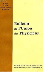 Bulletin union physiciens d'occasion  Livré partout en France