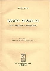 Benito mussolini note usato  Spedito ovunque in Italia 