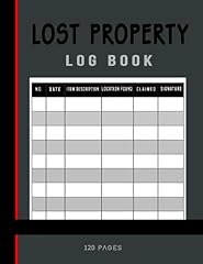 Lost property log for sale  Delivered anywhere in UK