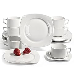 Afternoon Tea Set, 18 Piece White Porcelain Coffee for sale  Delivered anywhere in UK