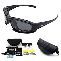 MASO X7 - Occhiali da sole sportivi polarizzati, occhiali tattici militari, con 4 lenti intercambiabili, occhiali di protezione per uomini/donne, per corsa/ciclismo/sci/pesca usato  Spedito ovunque in Italia 