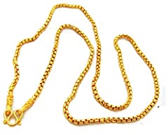 Chain 22k 23k 24k Thai Baht Gold Plated Necklace 24 for sale  Delivered anywhere in USA 