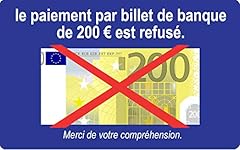 Billet 200 refusé d'occasion  Livré partout en France