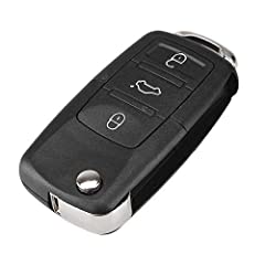 2 3 Button Remote Flip Folding Car Key Shell Case Fob, used for sale  Delivered anywhere in UK