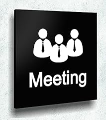Türschild meeting schild gebraucht kaufen  Wird an jeden Ort in Deutschland