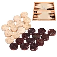 Draughts pieces 24pcs for sale  Delivered anywhere in UK