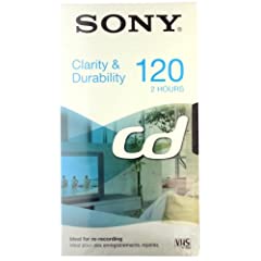 Sony - Sony CD 120 - Cassette VHS Vierge - 120 Minutes d'occasion  Livré partout en France