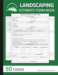 Landscaping estimate form for sale  Delivered anywhere in USA 