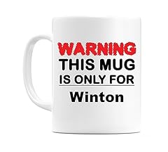 Wedomugs warning mug for sale  Delivered anywhere in UK